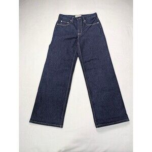 NWOT Everlane The Mid-Way Jean | Dark Indigo Wide Leg | 26R